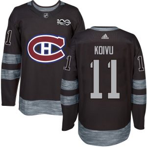 Kinder Montreal Canadiens Eishockey Trikot Saku Koivu #11 Authentic Schwarz 1917-2017 100th Anniversary